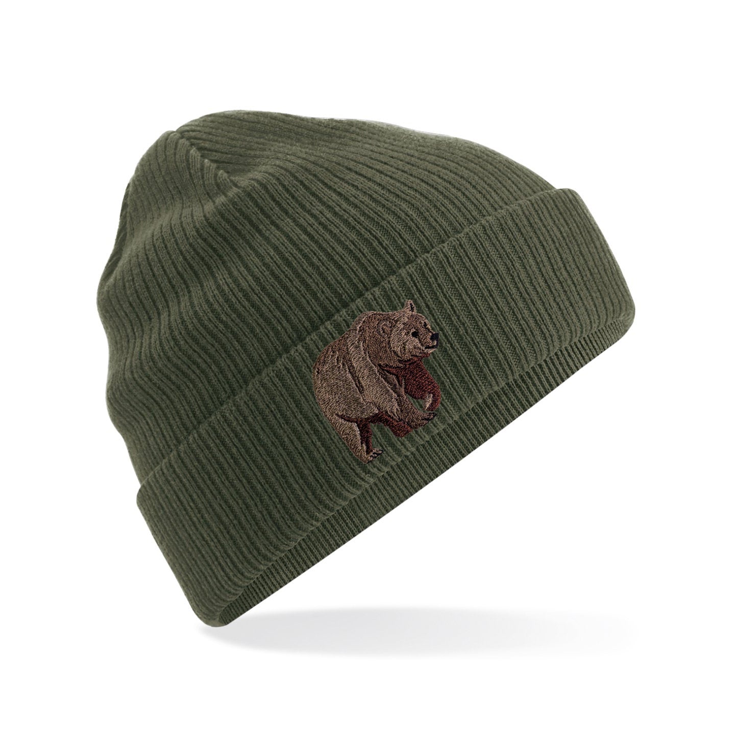 Bear Embroidered Beanie