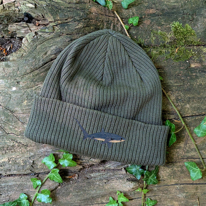 Thresher Shark Embroidered Beanie