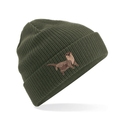 Otter Embroidered Beanie