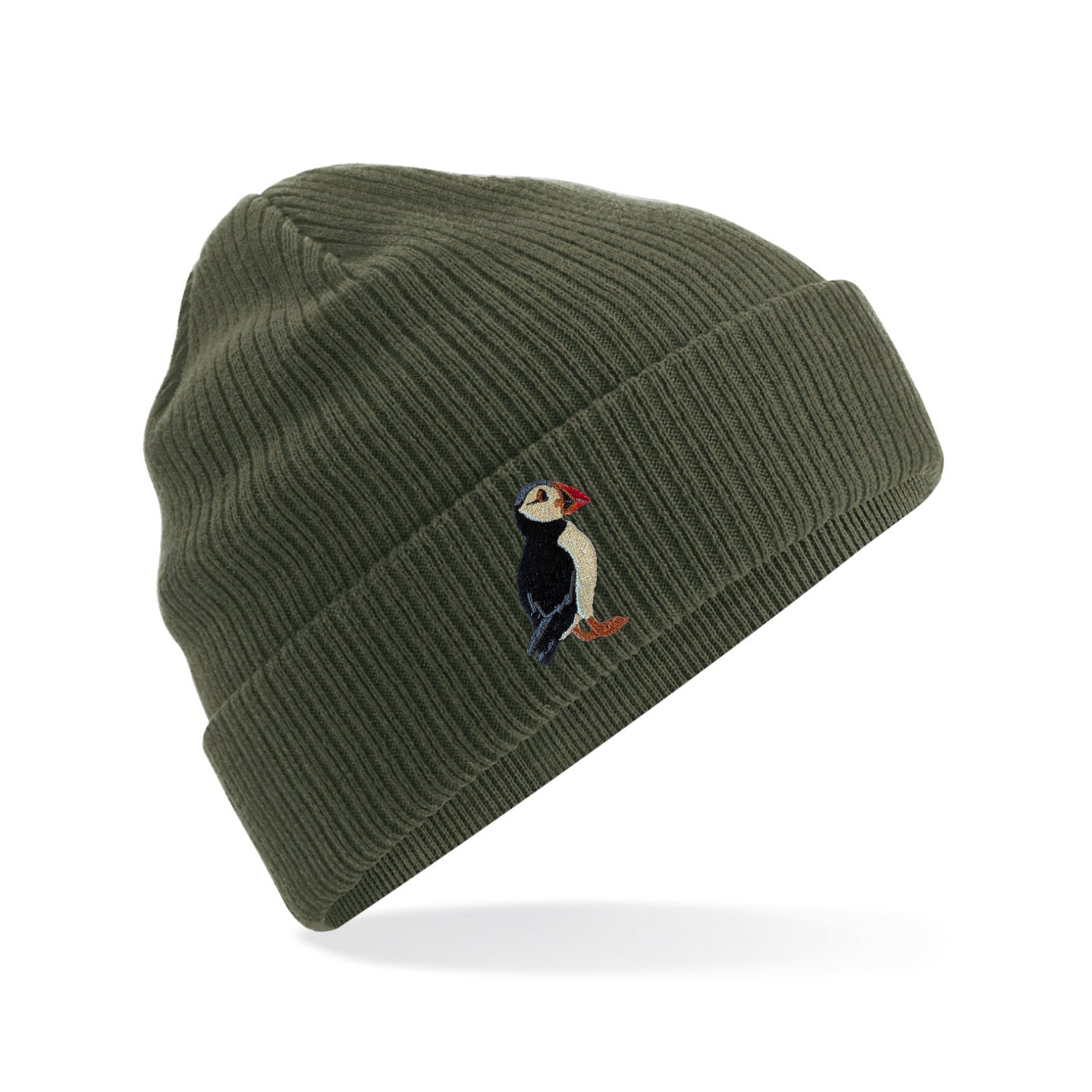 Puffin Embroidered Beanie