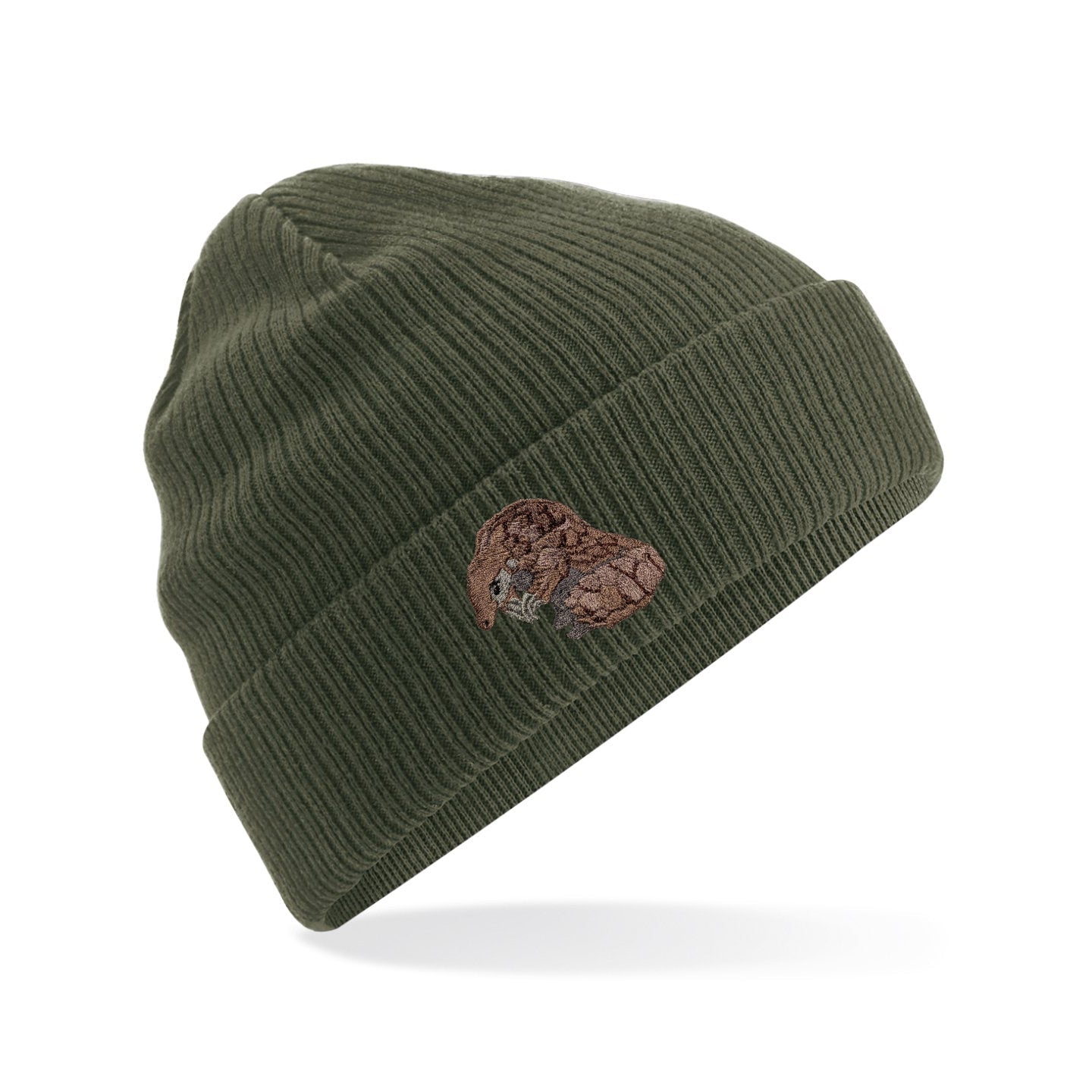 Pangolin Embroidered Beanie