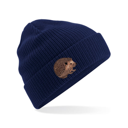Hedgehog Embroidered Beanie