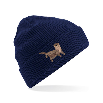 Otter Embroidered Beanie