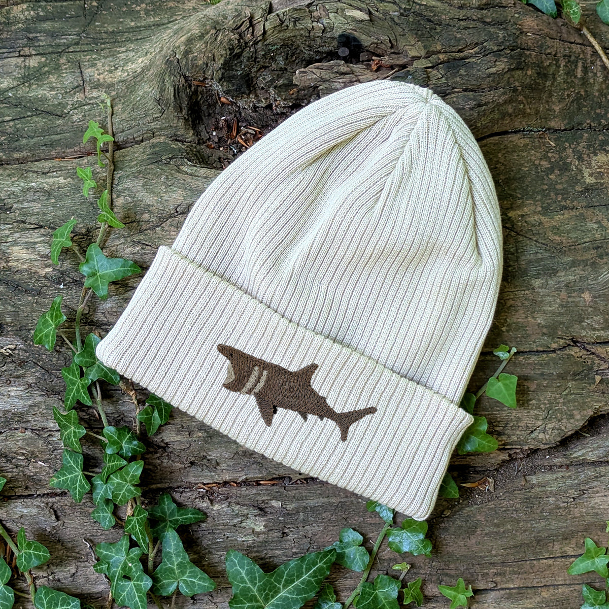 Basking Shark Embroidered Beanie