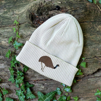 Emu Embroidered Beanie