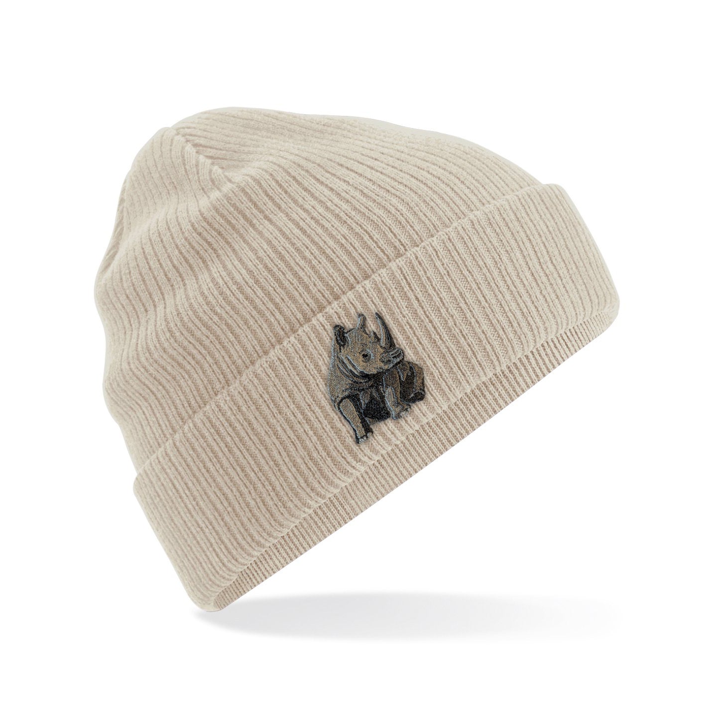 Rhino Embroidered Beanie