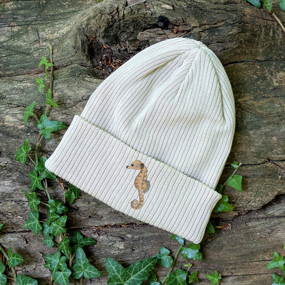 Seahorse Embroidered Beanie