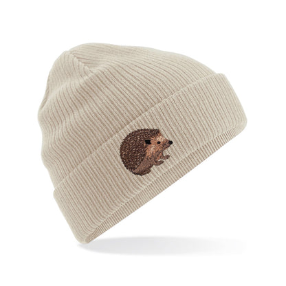 Hedgehog Embroidered Beanie