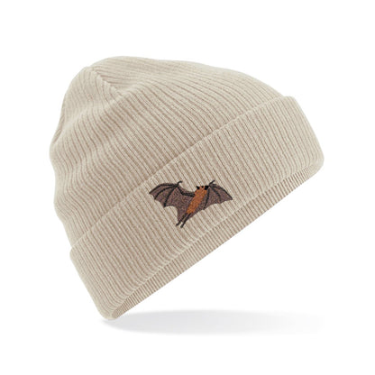 Fruit Bat Embroidered Beanie