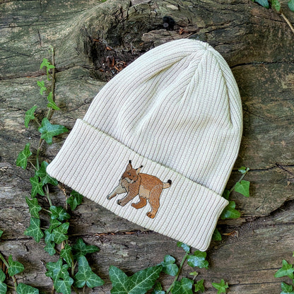 Lynx Embroidered Beanie