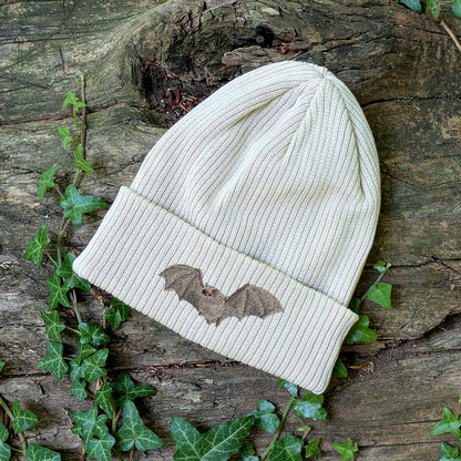 Natterer's Bat Embroidered Beanie