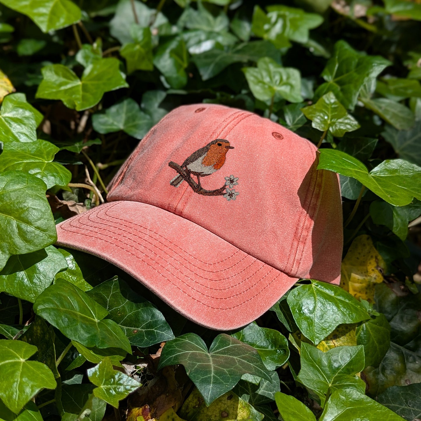 Robin Embroidered Baseball Cap