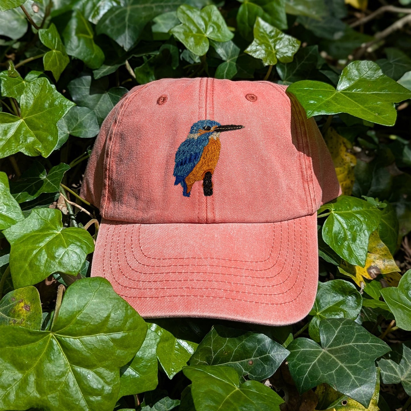 Kingfisher Embroidered Baseball Cap