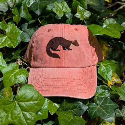 Pine Marten Embroidered Baseball Cap