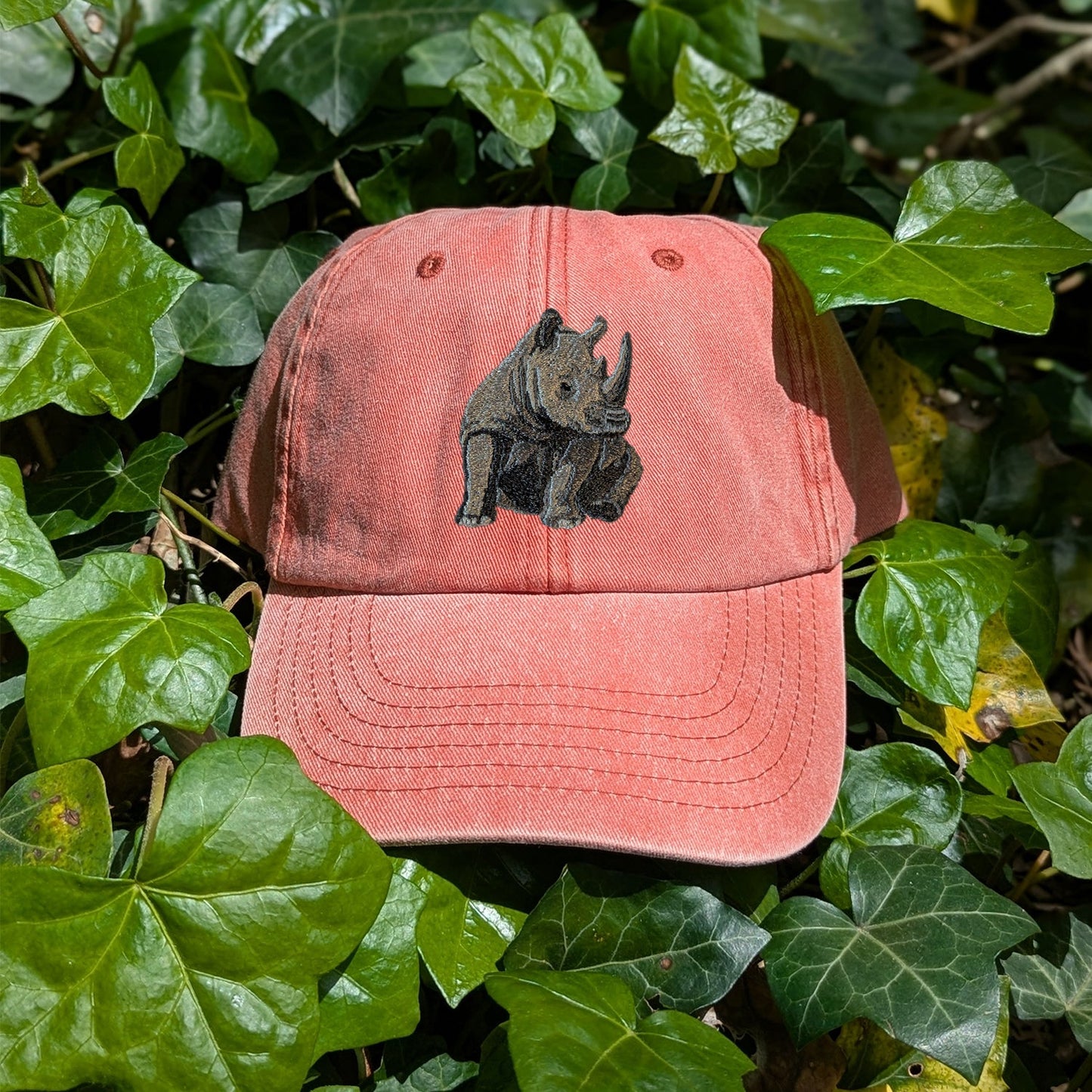 Rhino Embroidered Baseball Cap