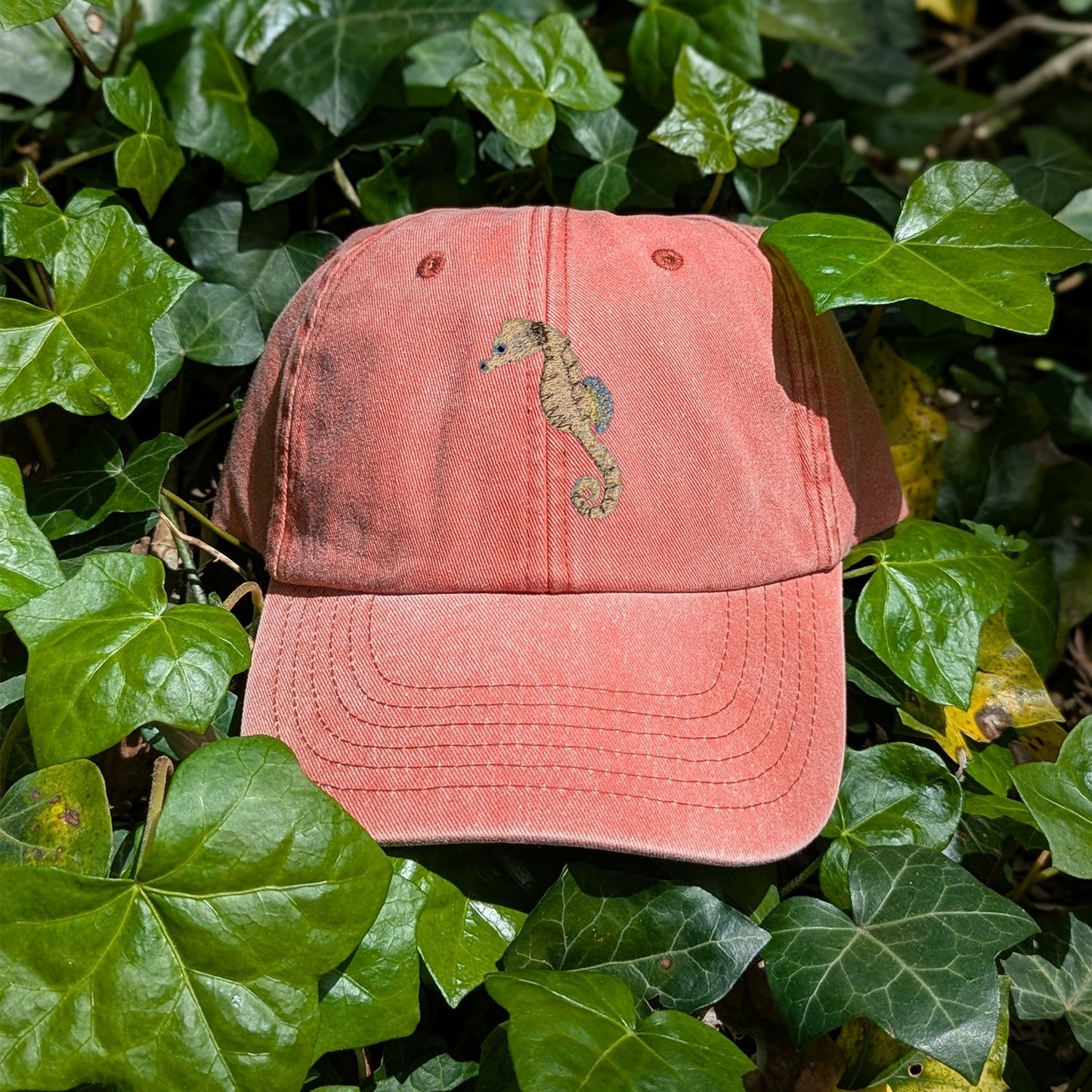 Seahorse Embroidered Baseball Cap