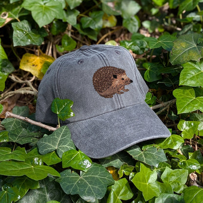 Hedgehog Embroidered Baseball Cap