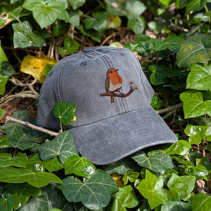 Robin Embroidered Baseball Cap