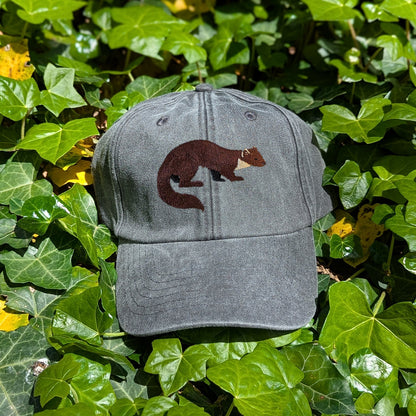 Pine Marten Embroidered Baseball Cap
