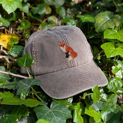 Fox Embroidered Baseball Cap