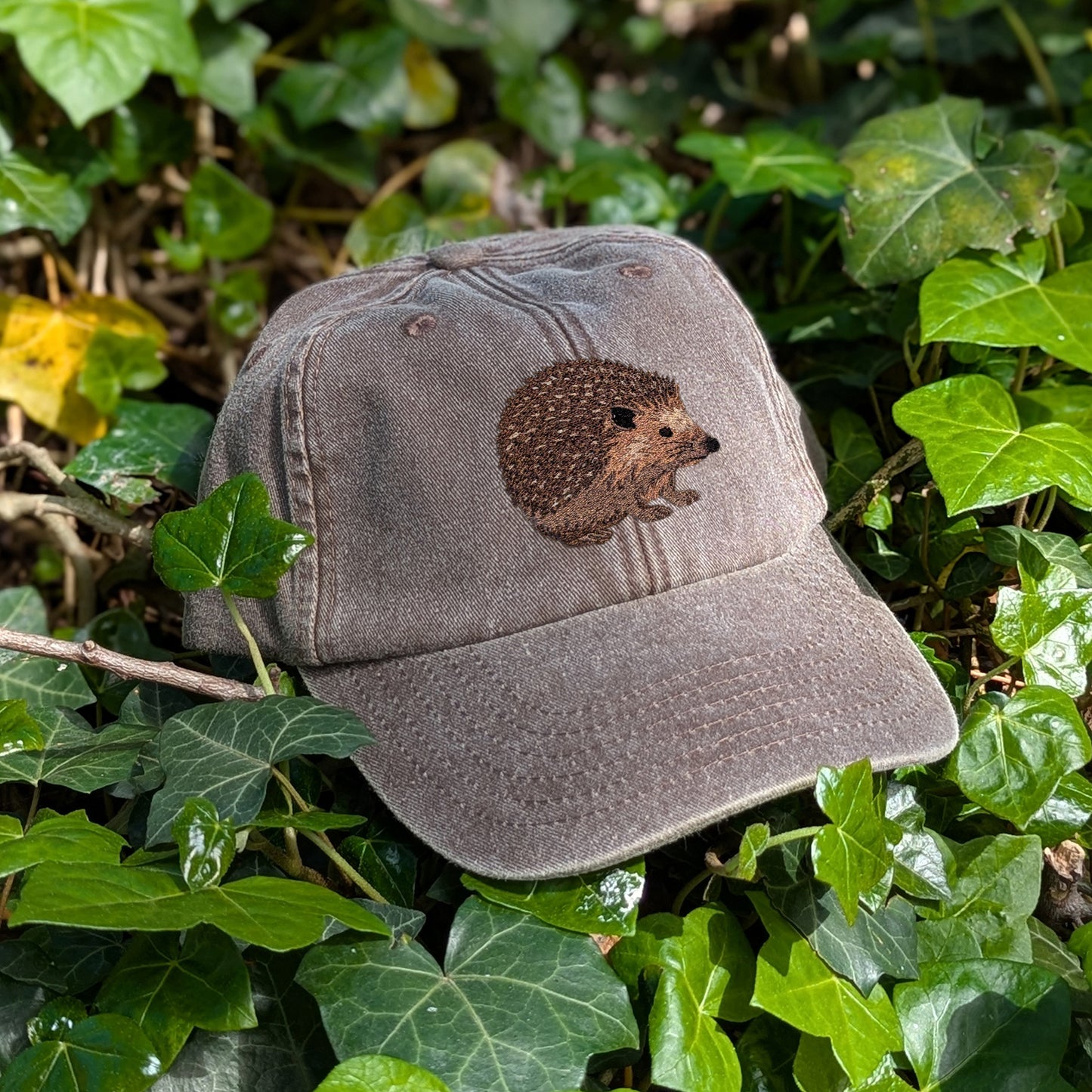 Hedgehog Embroidered Baseball Cap