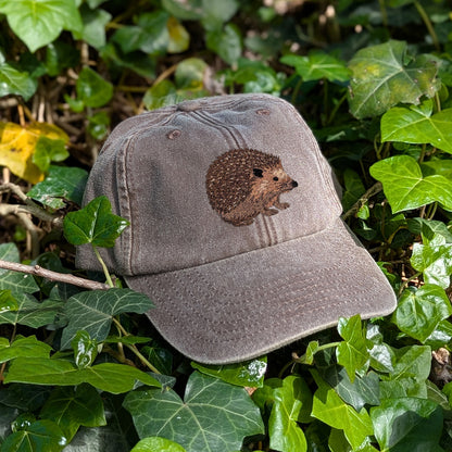 Hedgehog Embroidered Baseball Cap