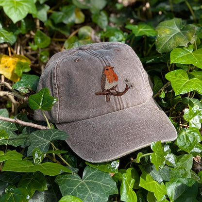 Robin Embroidered Baseball Cap