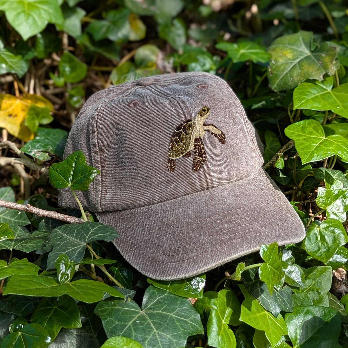 Sea Turtle Embroidered Baseball Cap