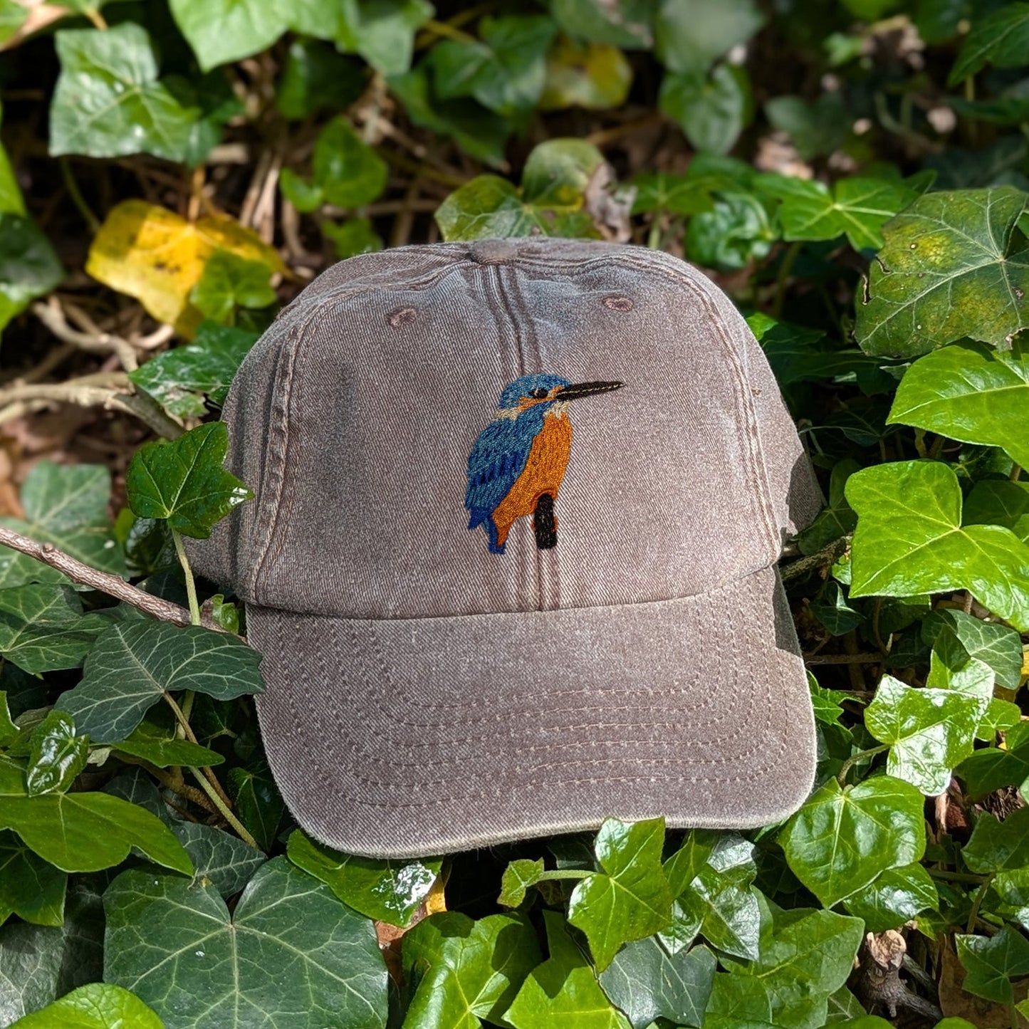 Kingfisher Embroidered Baseball Cap