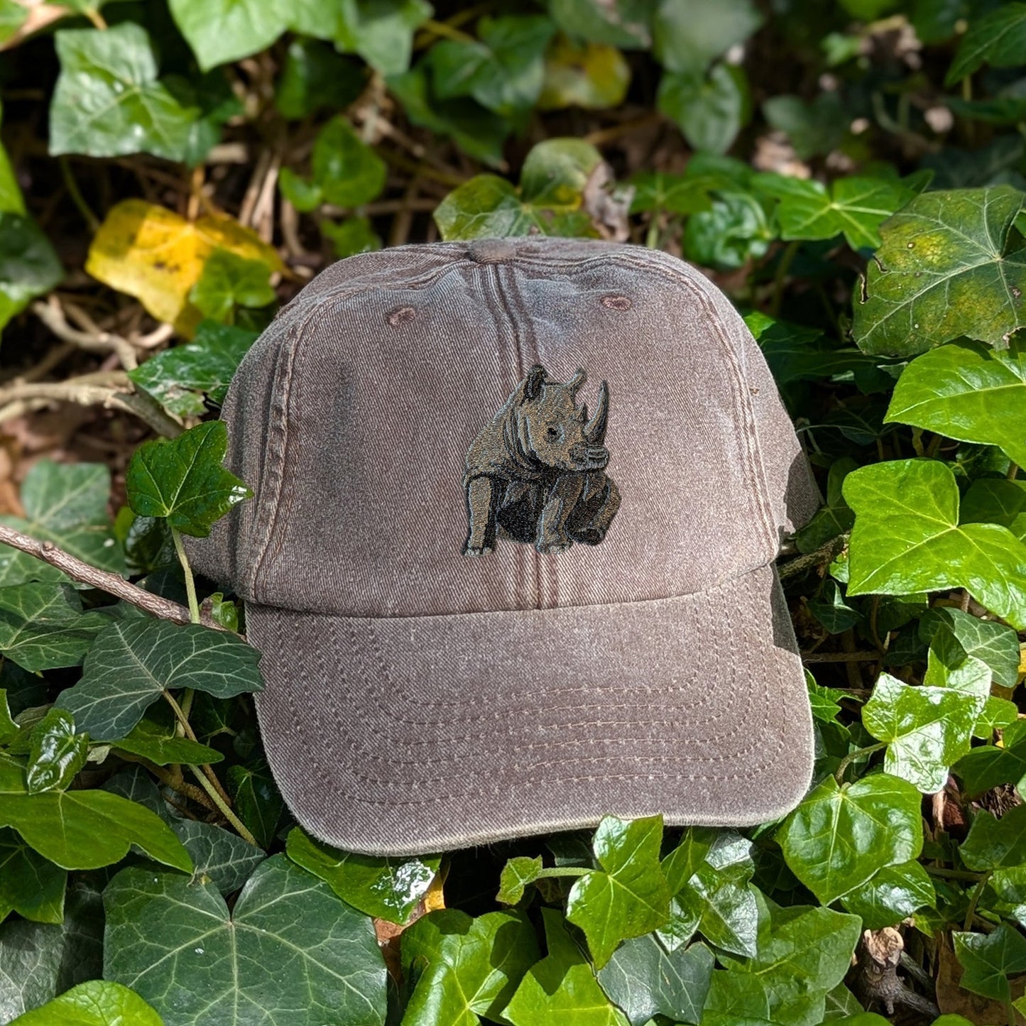 Rhino Embroidered Baseball Cap