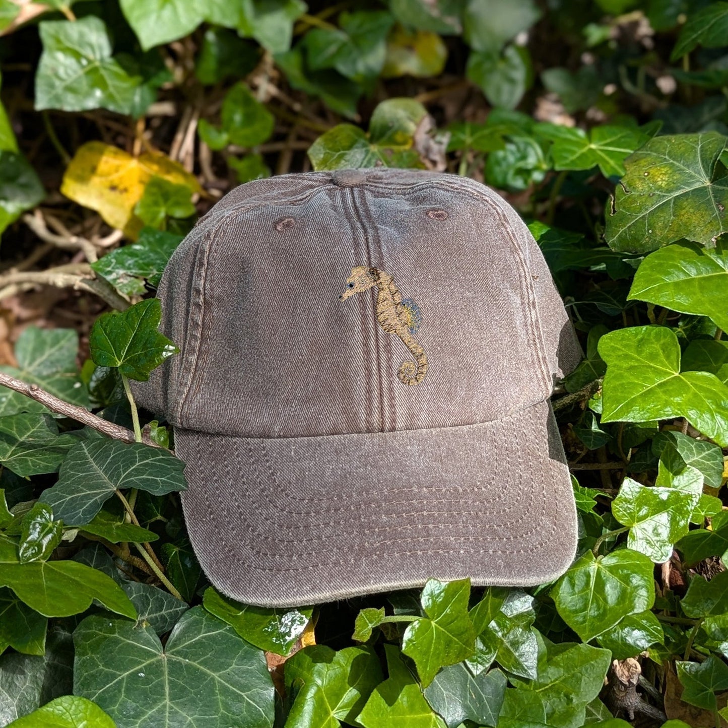 Seahorse Embroidered Baseball Cap