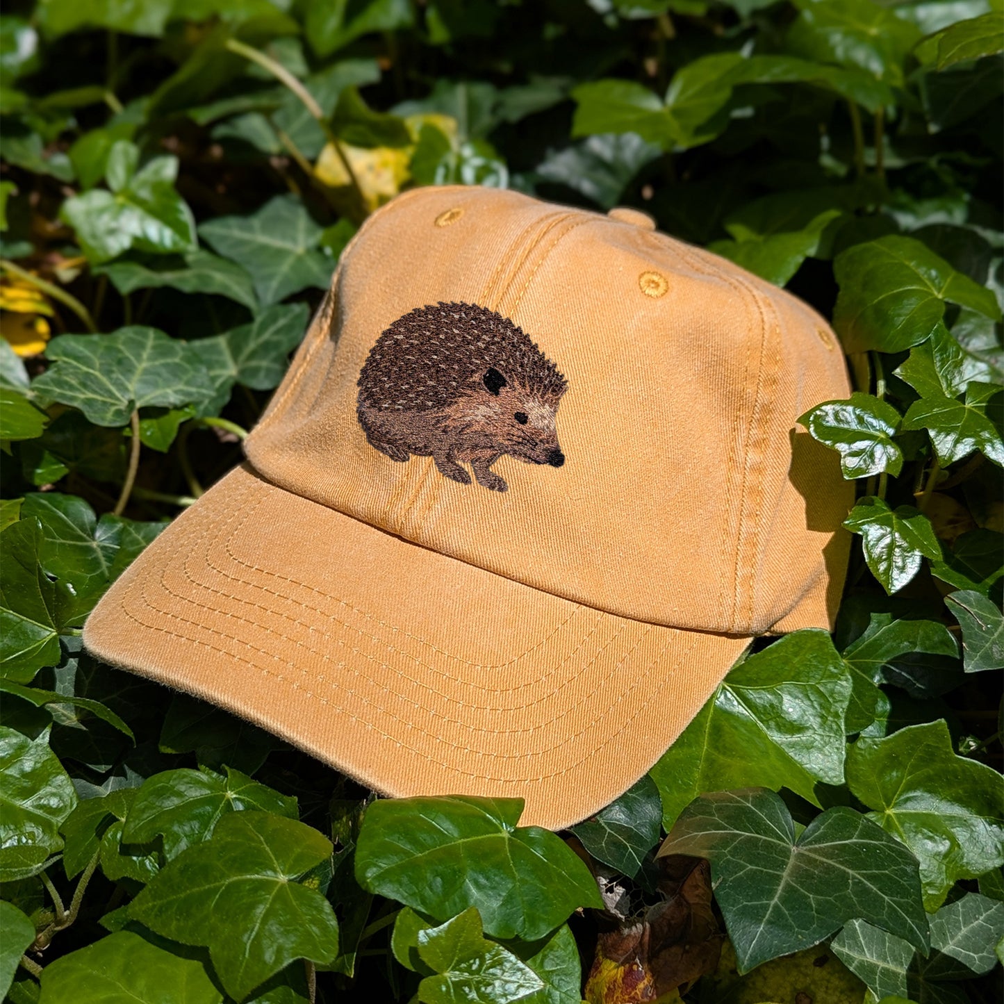 Hedgehog Embroidered Baseball Cap