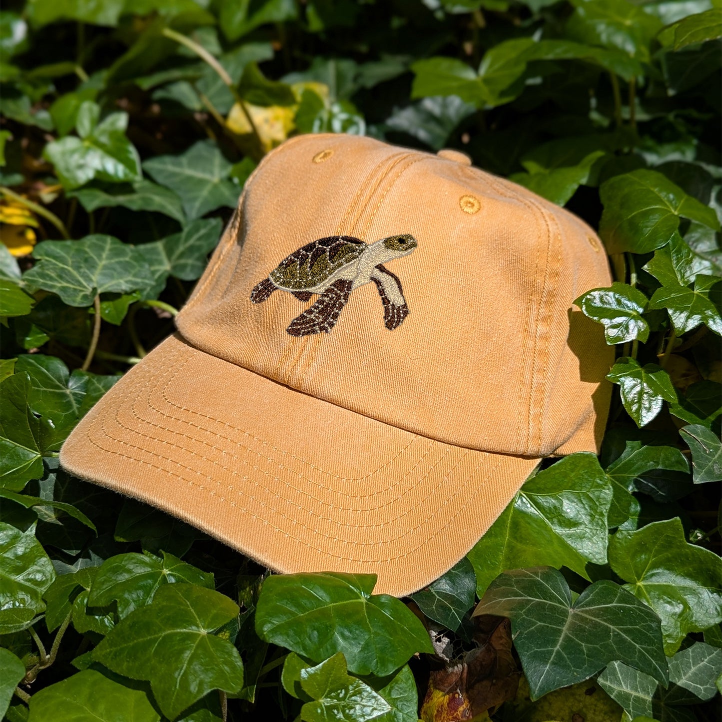 Sea Turtle Embroidered Baseball Cap