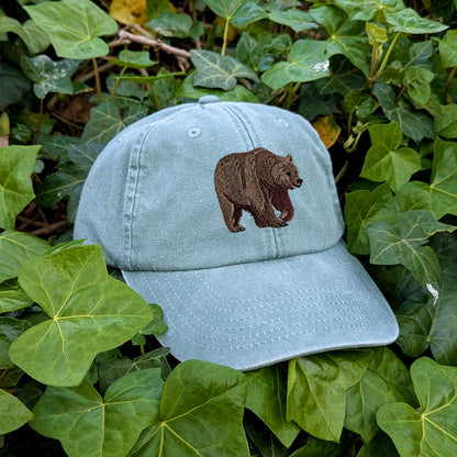 Brown Bear Embroidered Baseball Cap