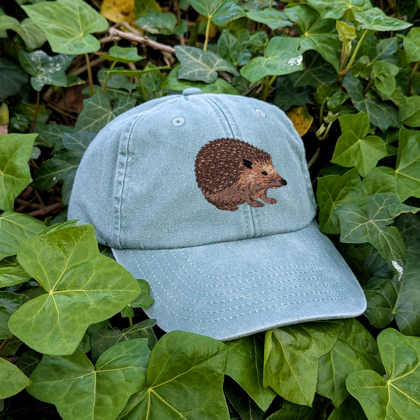 Hedgehog Embroidered Baseball Cap