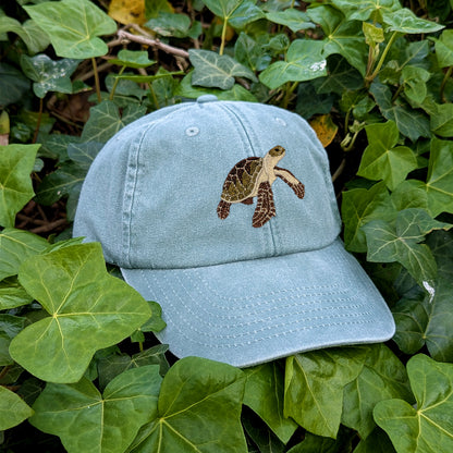 Sea Turtle Embroidered Baseball Cap