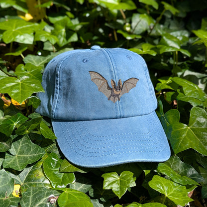 Grey Long-Eared Bat Embroidered Baseball Cap