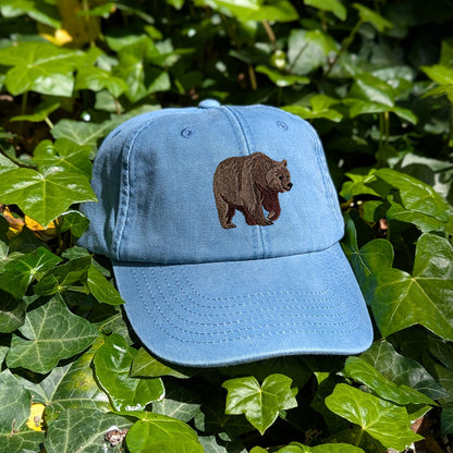 Brown Bear Embroidered Baseball Cap