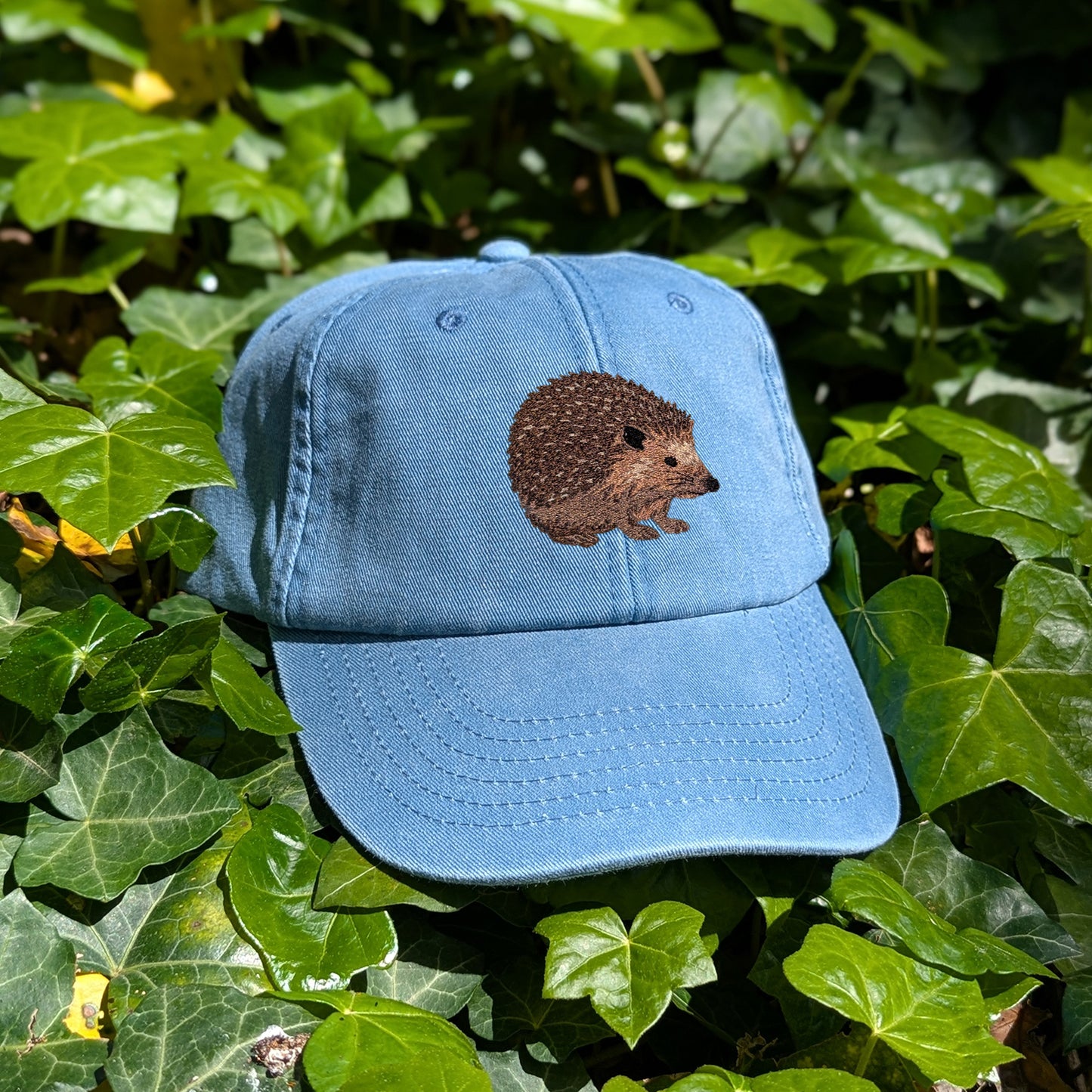 Hedgehog Embroidered Baseball Cap