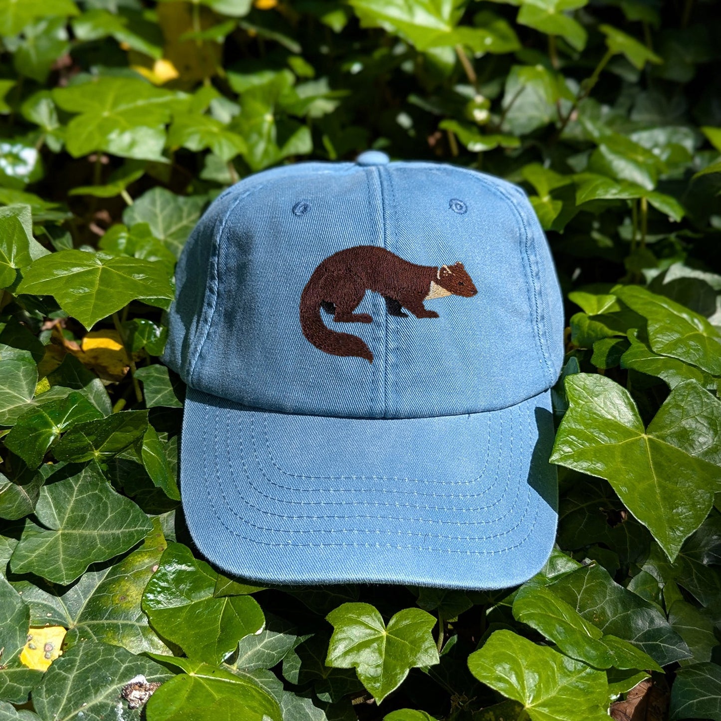 Pine Marten Embroidered Baseball Cap