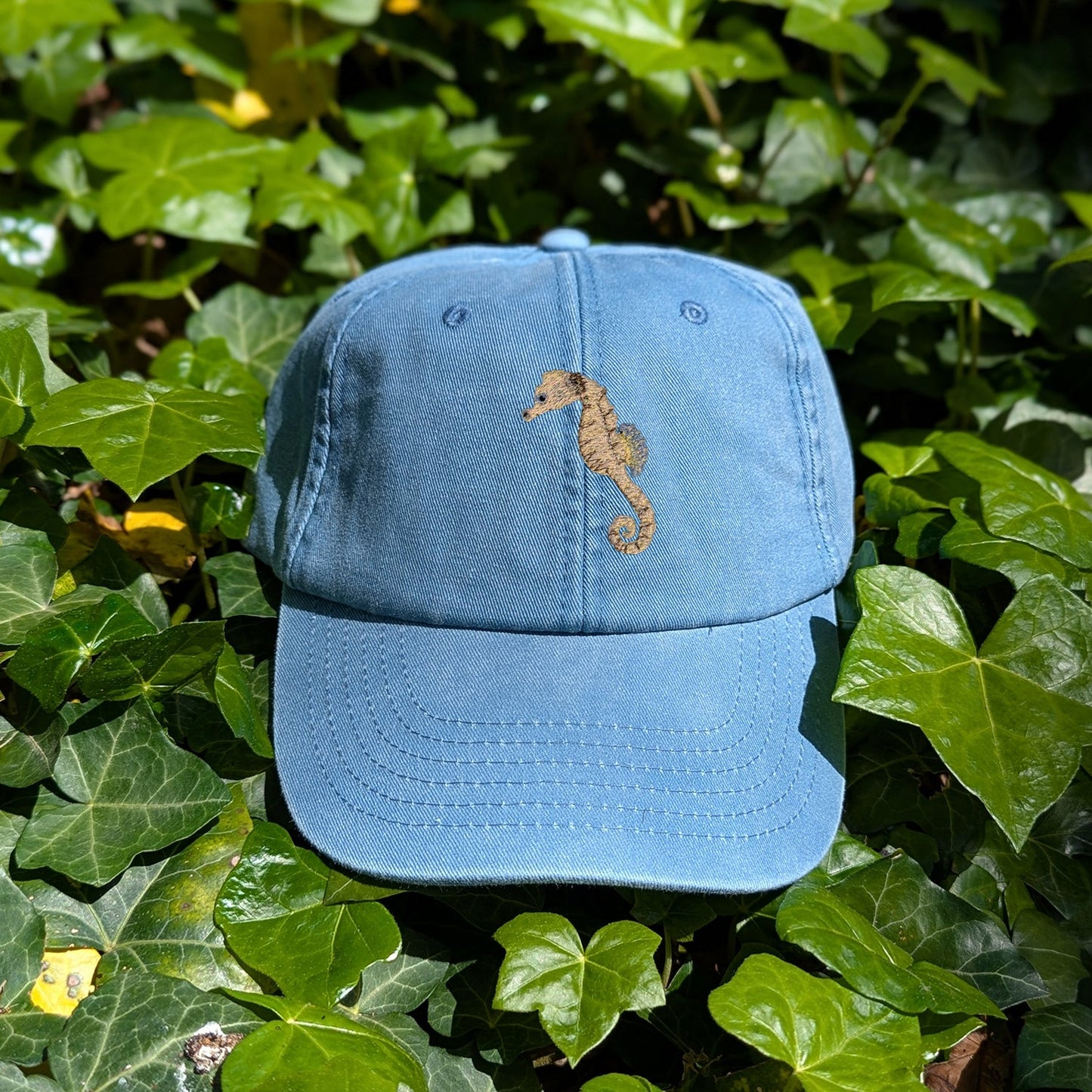 Seahorse Embroidered Baseball Cap