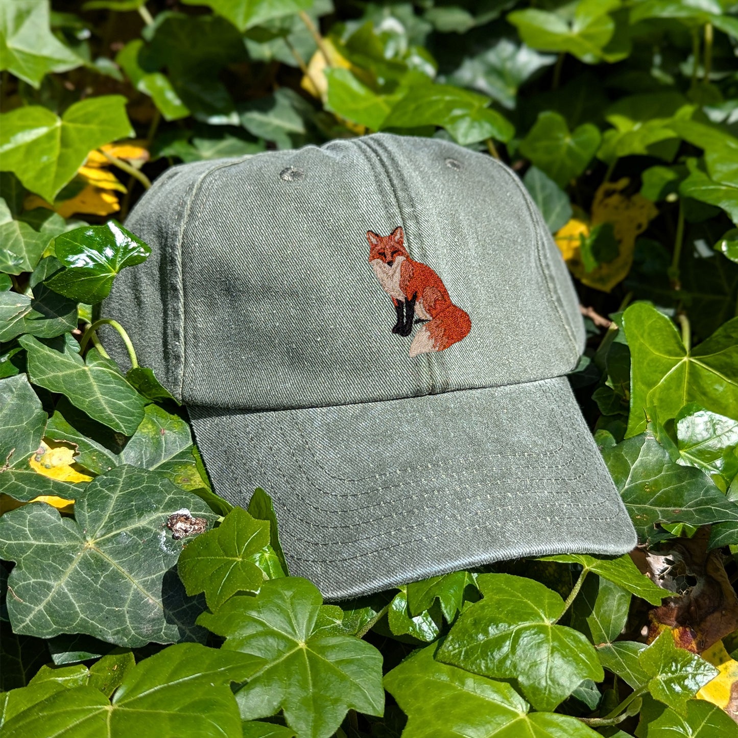 Fox Embroidered Baseball Cap