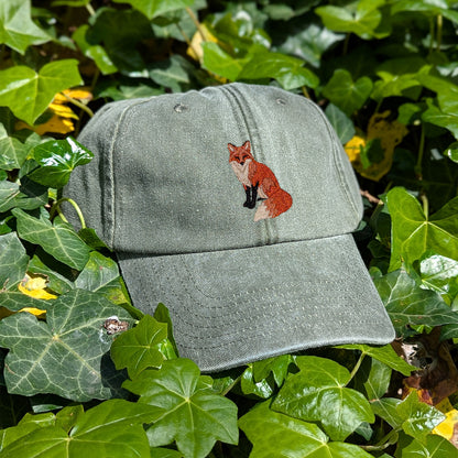 Fox Embroidered Baseball Cap
