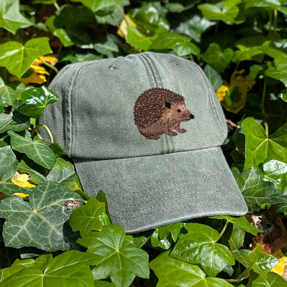 Hedgehog Embroidered Baseball Cap