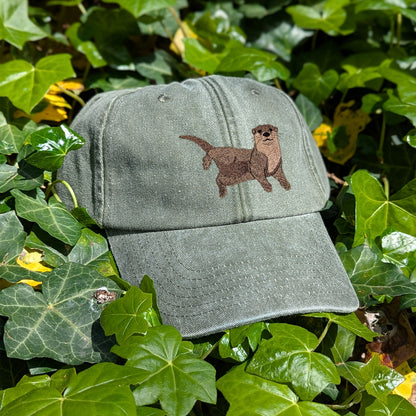 Otter Embroidered Baseball Cap