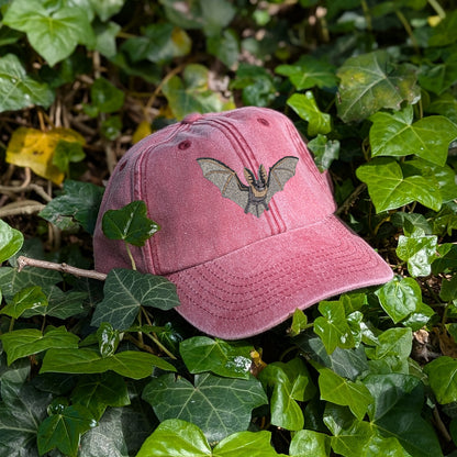 Grey Long-Eared Bat Embroidered Baseball Cap