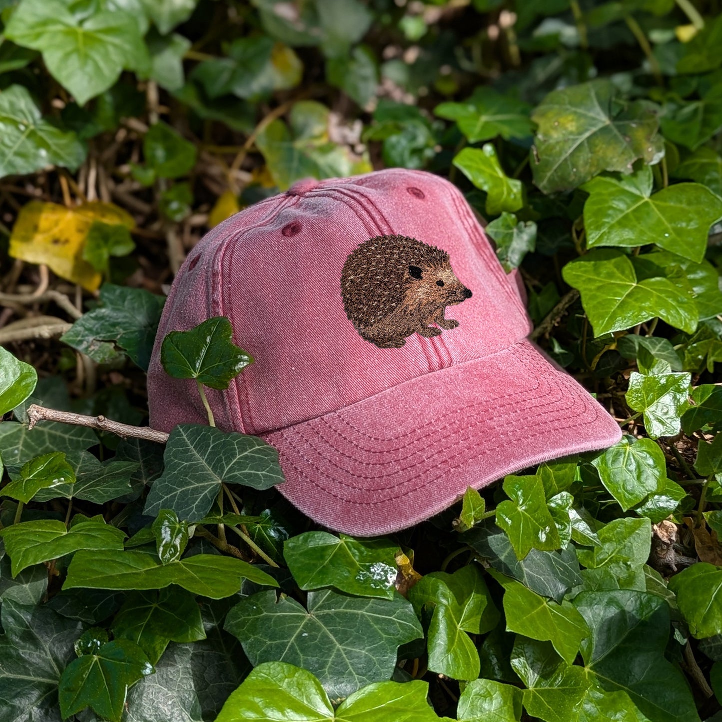 Hedgehog Embroidered Baseball Cap