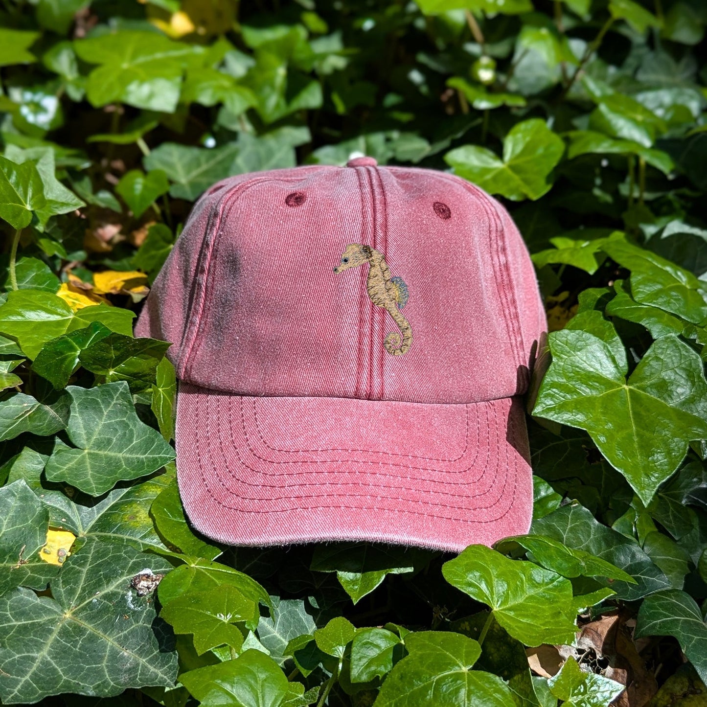 Seahorse Embroidered Baseball Cap