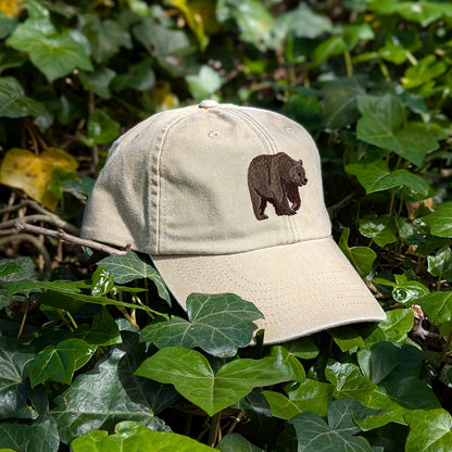 Brown Bear Embroidered Baseball Cap