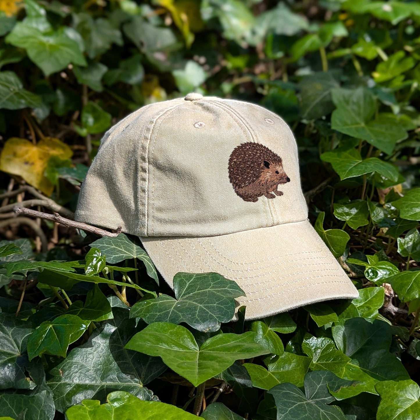 Hedgehog Embroidered Baseball Cap
